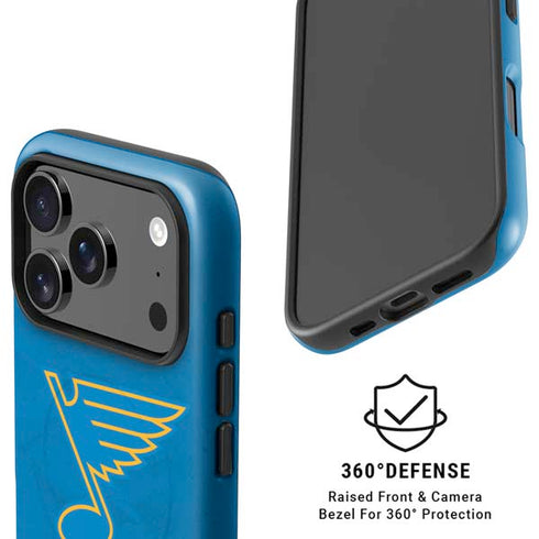 NHL St. Louis Blues Distressed iPhone 17 Pro Max Magsafe Impact Case