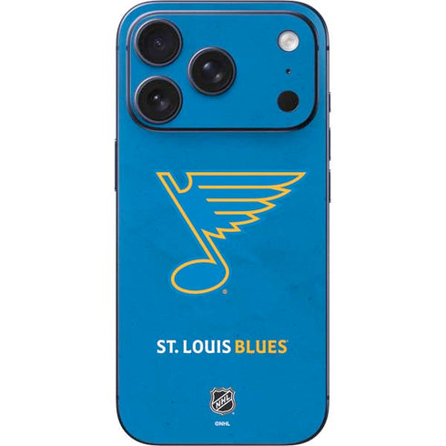NHL St. Louis Blues Distressed iPhone 17 Pro Max Skin