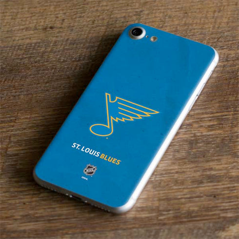 NHL St. Louis Blues Distressed iPhone 8 Skin