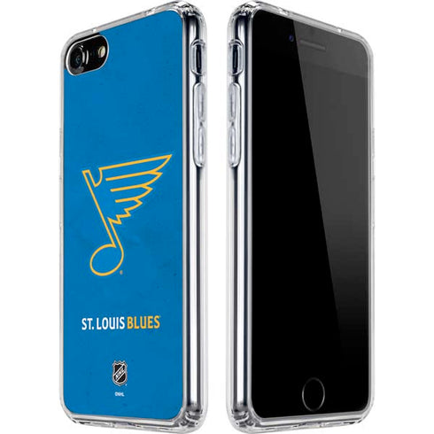 NHL St. Louis Blues Distressed iPhone SE (2nd & 3rd Gen) Clear Case