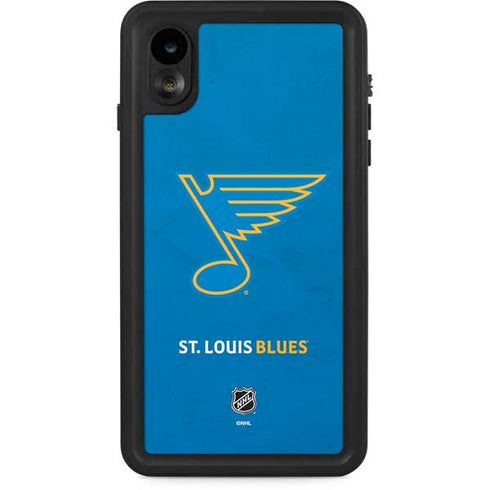 NHL St. Louis Blues Distressed iPhone XR Waterproof Case