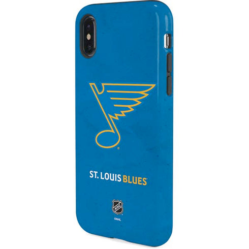 NHL St. Louis Blues Distressed iPhone XS Pro Case