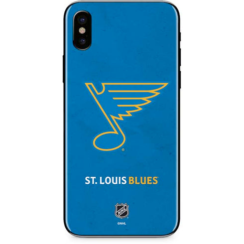 NHL St. Louis Blues Distressed iPhone XS Skin