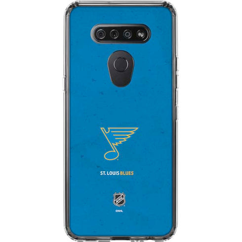 NHL St. Louis Blues Distressed LG K51/Q51 Clear Case