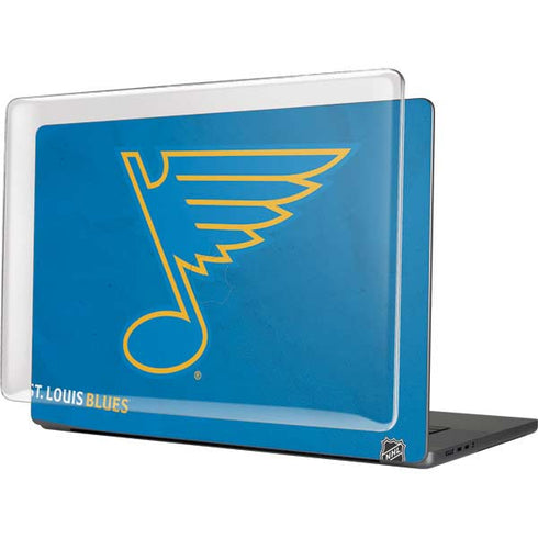 NHL St. Louis Blues Distressed MacBook Pro 16in (2021-25) Case plus Skin