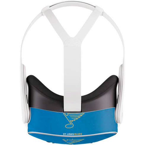 NHL St. Louis Blues Distressed Meta Quest 3S Skin