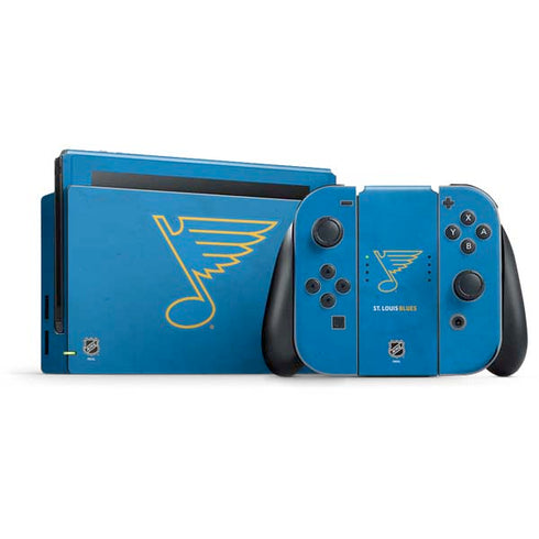 NHL St. Louis Blues Distressed Nintendo Skins