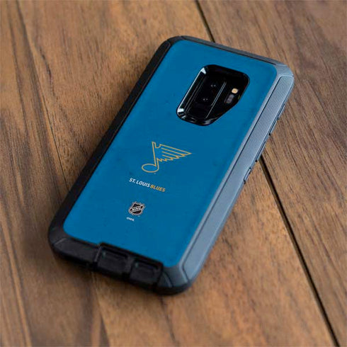 NHL St. Louis Blues Distressed Otterbox Defender Galaxy Skin