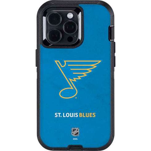 NHL St. Louis Blues Distressed Otterbox Defender iPhone Skin