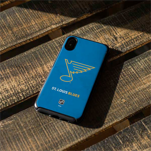 NHL St. Louis Blues Distressed Otterbox Symmetry iPhone Skin