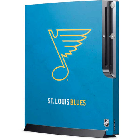 NHL St. Louis Blues Distressed Playstation 3 & PS3 Slim Skin