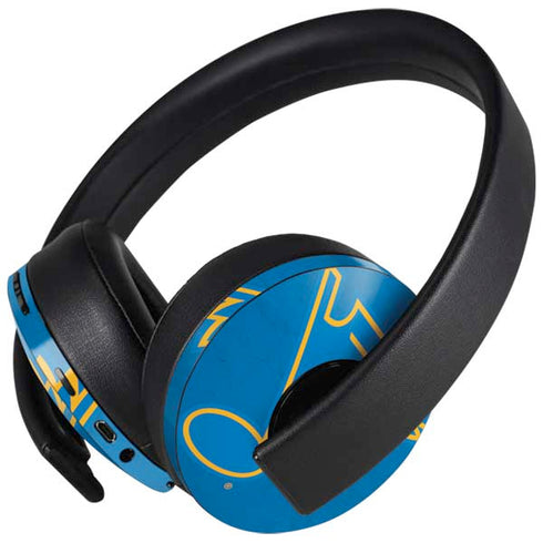 NHL St. Louis Blues Distressed PlayStation 4 Gold Wireless Headset Skin
