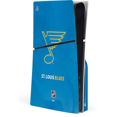 NHL St. Louis Blues Distressed PS5 Slim Disk Console Skin