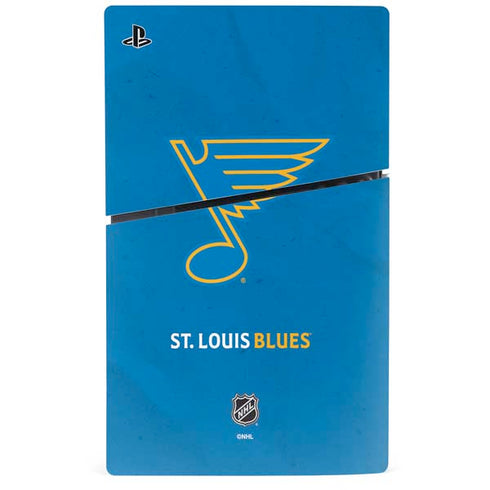 NHL St. Louis Blues Distressed PS5 Slim Disk Console Skin
