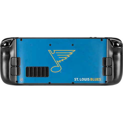 NHL St. Louis Blues Distressed Steam Deck Handheld Gaming Computer Skin