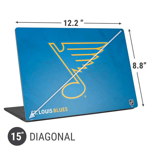 NHL St. Louis Blues Distressed Universal Laptop 15in (12.2 x 8.8in) Skin