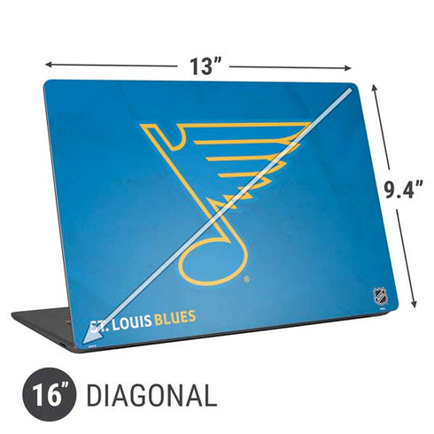 NHL St. Louis Blues Distressed Universal Laptop 16in (13 x 9.4in) Skin