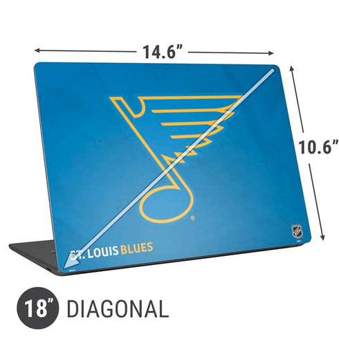 NHL St. Louis Blues Distressed Universal Laptop 18in (14.6 x 10.6in) Skin