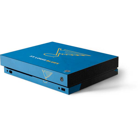 NHL St. Louis Blues Distressed Xbox One X Console Skin