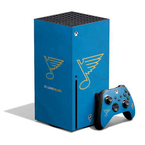 NHL St. Louis Blues Distressed Xbox Series X Bundle Skin