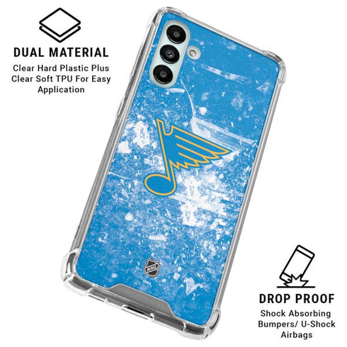 NHL St. Louis Blues Iced Galaxy A13 5G Clear Case
