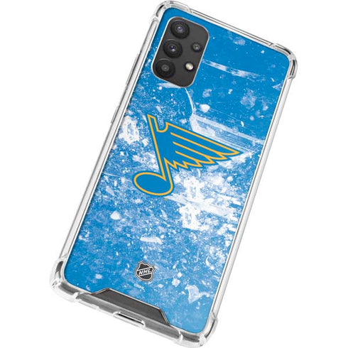 NHL St. Louis Blues Iced Galaxy A32 5G Clear Case