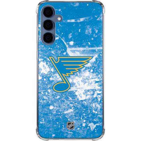 NHL St. Louis Blues Iced Galaxy A35 5G Clear Case