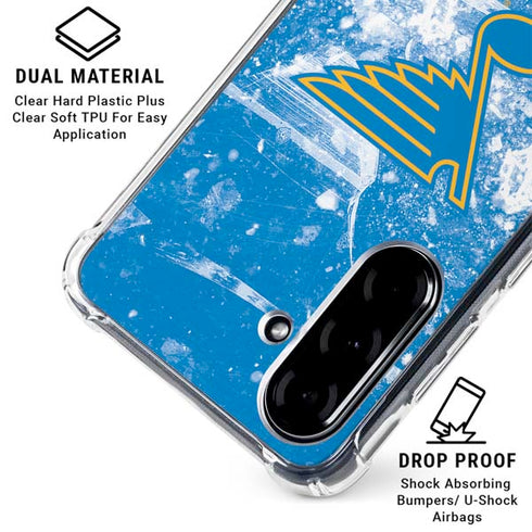 NHL St. Louis Blues Iced Galaxy A36 5G Clear Case