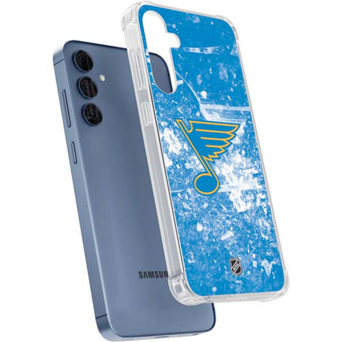 NHL St. Louis Blues Iced Galaxy A55 5G Clear Case
