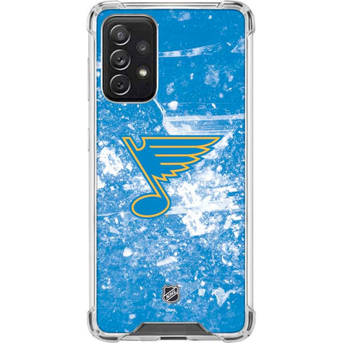 NHL St. Louis Blues Iced Galaxy A72 5G Clear Case