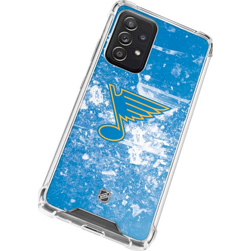 NHL St. Louis Blues Iced Galaxy A72 5G Clear Case