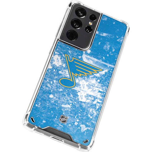 NHL St. Louis Blues Iced Galaxy S21 Ultra 5G Clear Case