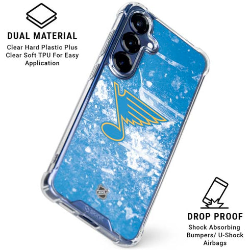 NHL St. Louis Blues Iced Galaxy S25 FE Clear Case
