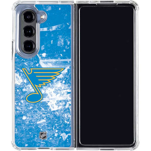 NHL St. Louis Blues Iced Galaxy Z Fold5 5G Clear Case