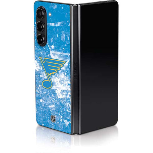 NHL St. Louis Blues Iced Galaxy Z Fold5 5G Skin