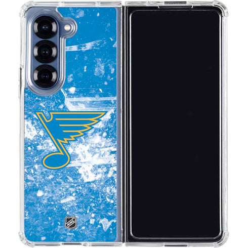NHL St. Louis Blues Iced Galaxy Z Fold7 Clear Case
