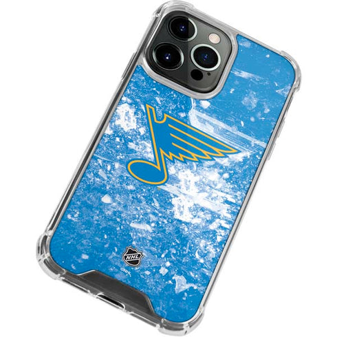 NHL St. Louis Blues Iced iPhone 13 Pro Max Clear Case