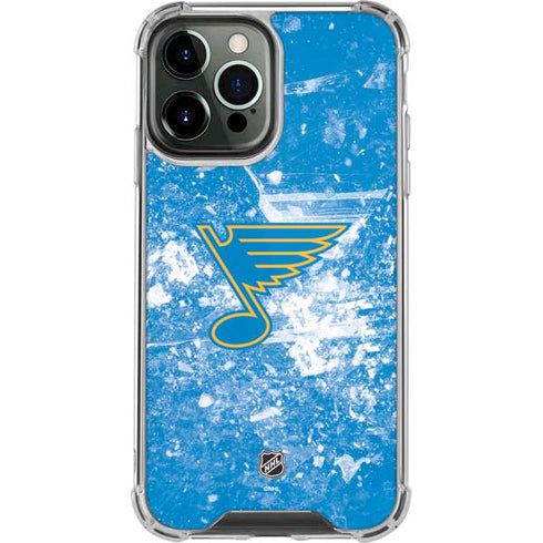 NHL St. Louis Blues Iced iPhone 14 Pro Max Clear Case