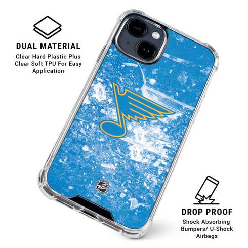 NHL St. Louis Blues Iced iPhone 15 Plus Clear Case