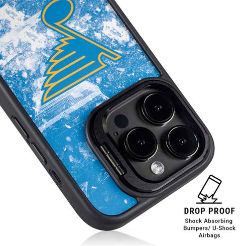 NHL St. Louis Blues Iced iPhone 16 Pro Max Kickstand Case