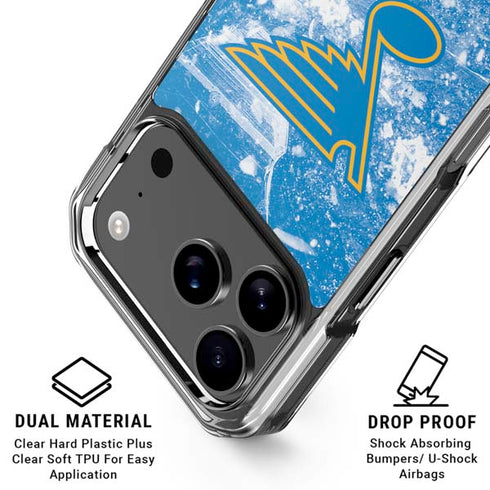 NHL St. Louis Blues Iced iPhone 17 Pro Max Clear Case
