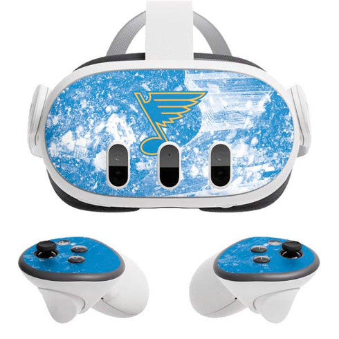NHL St. Louis Blues Iced Meta Quest 3 Skin