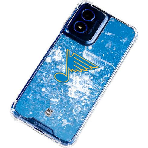 NHL St. Louis Blues Iced Moto G 5G (2024) Clear Case