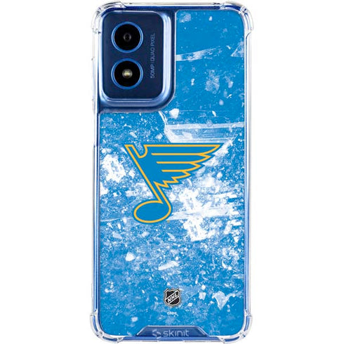 NHL St. Louis Blues Iced Moto G Play 4G (2024) Clear Case