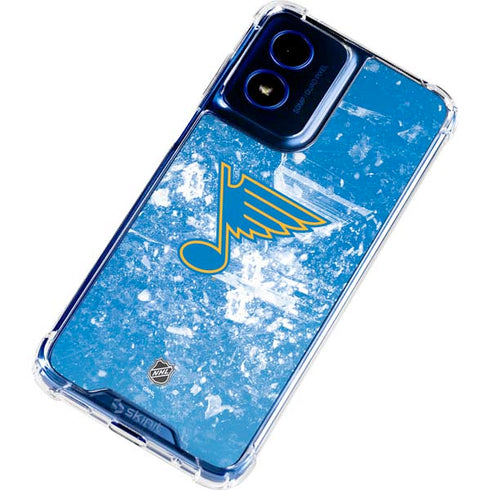 NHL St. Louis Blues Iced Moto G Play 4G (2024) Clear Case