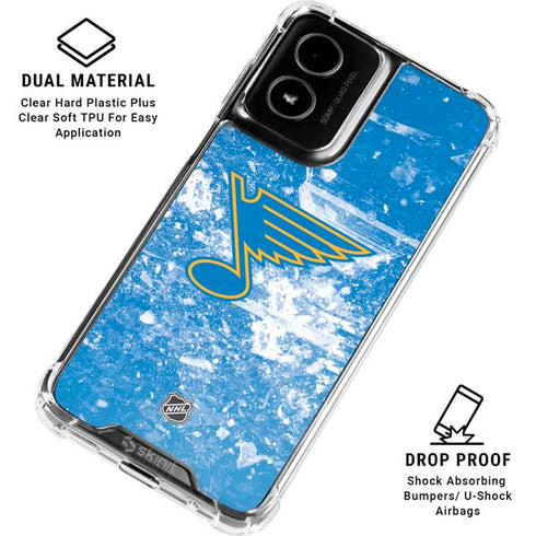 NHL St. Louis Blues Iced Moto G Power 5G (2024) Clear Case