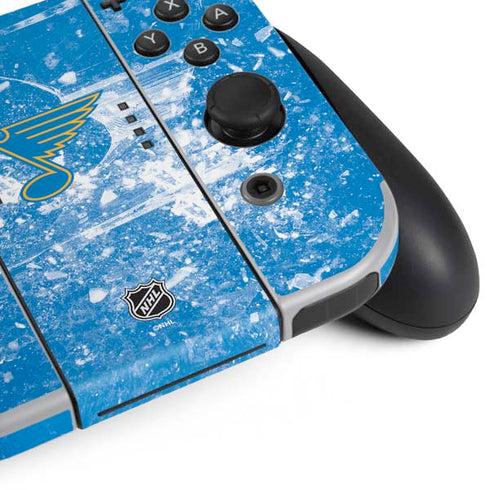 NHL St. Louis Blues Iced Nintendo Switch OLED (2021) Skin