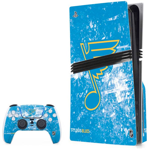 NHL St. Louis Blues Iced PS5 Pro Disk Bundle Skin