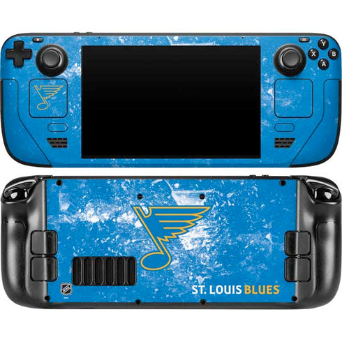 NHL St. Louis Blues Iced Steam Deck Handheld Gaming Computer OLED Skin