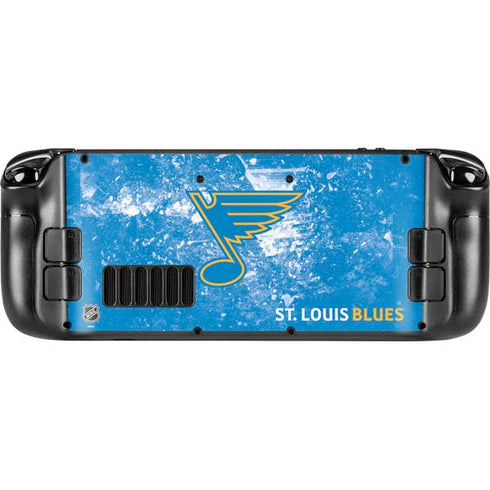 NHL St. Louis Blues Iced Steam Deck Handheld Gaming Computer OLED Skin